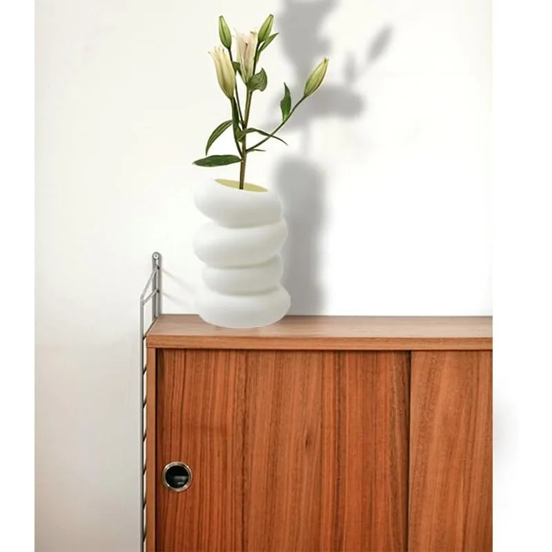 Ceramic Spiral Vase Flower Holder-1