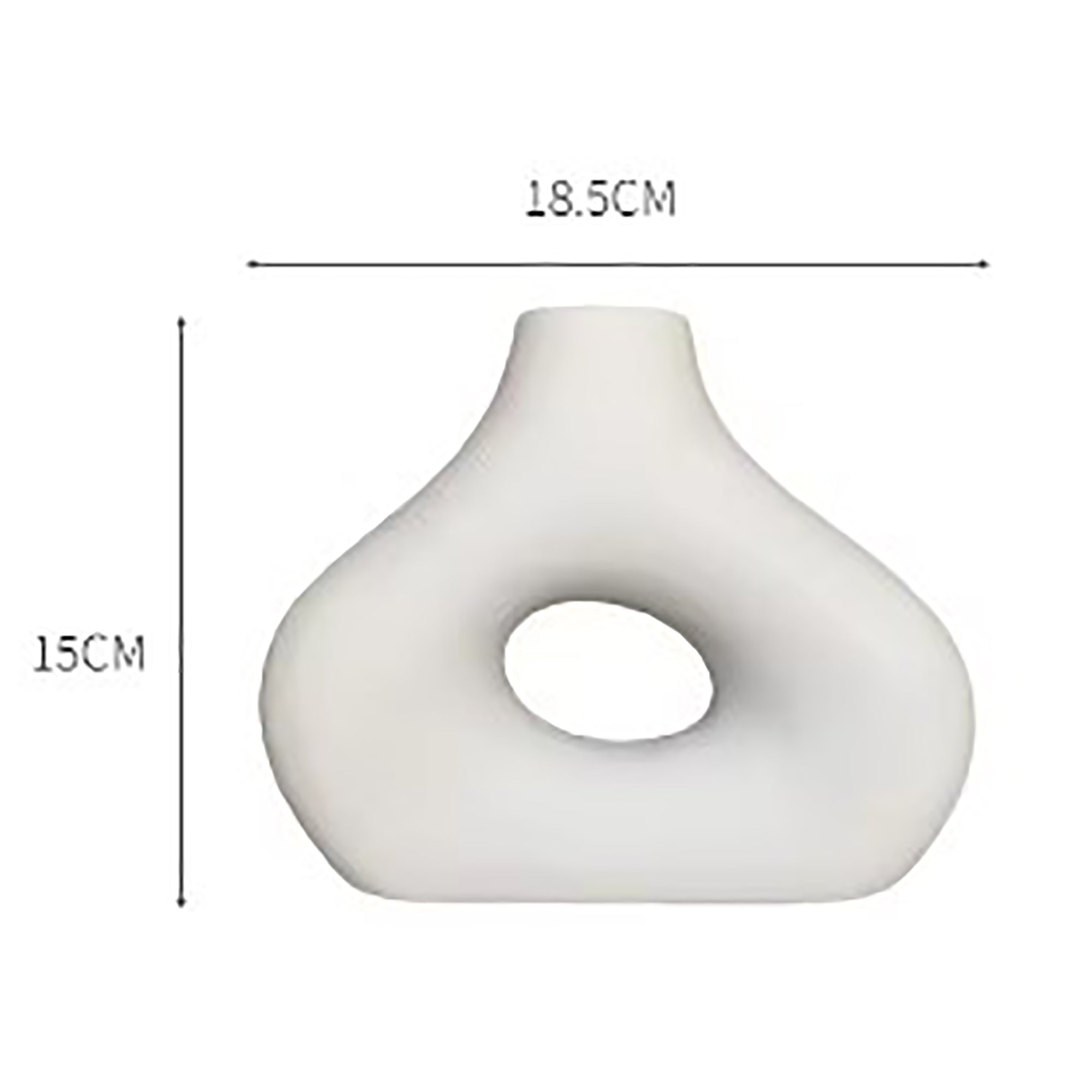 Cutout Vase-White
