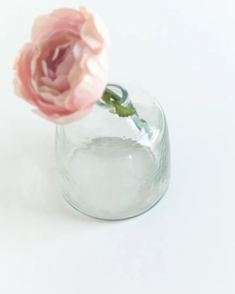 Bella Handblown Hammered Bud Vase-1