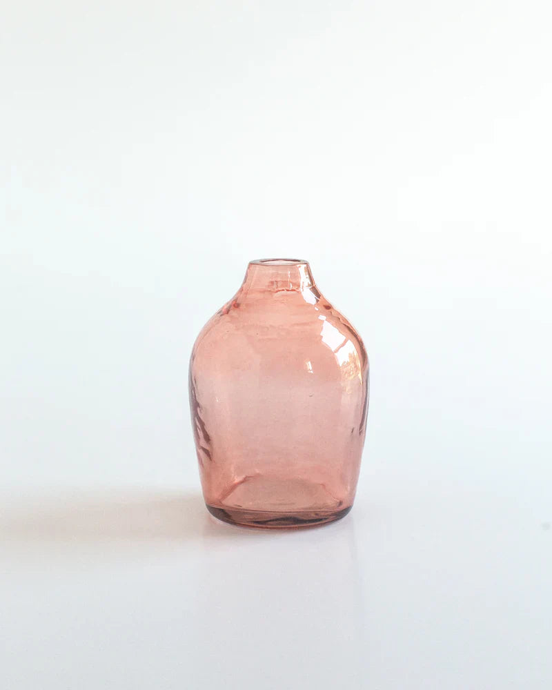 Haley Handblown Hammered Bud Vase-6