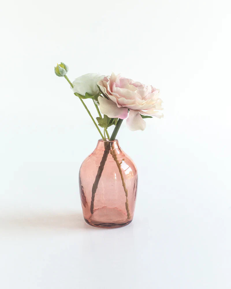 Haley Handblown Hammered Bud Vase-1