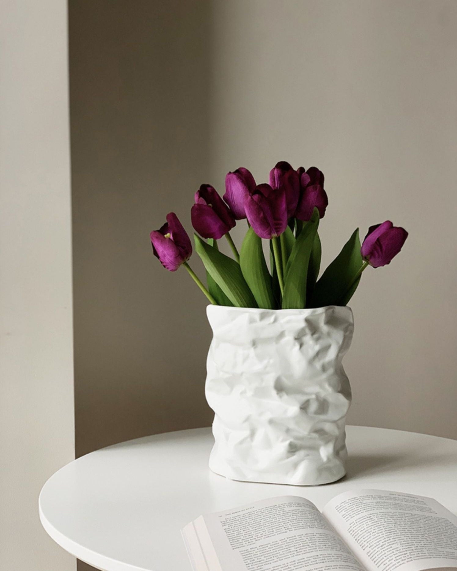 Crumpled Paper Vase-4