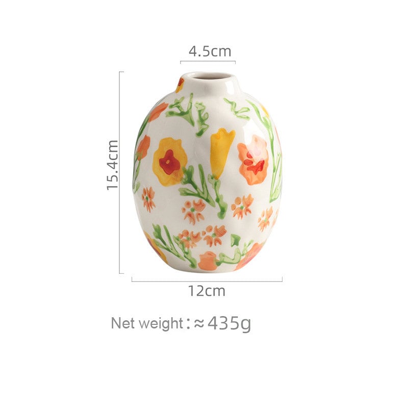 Hand Painting Ceramic Flower Vase-7