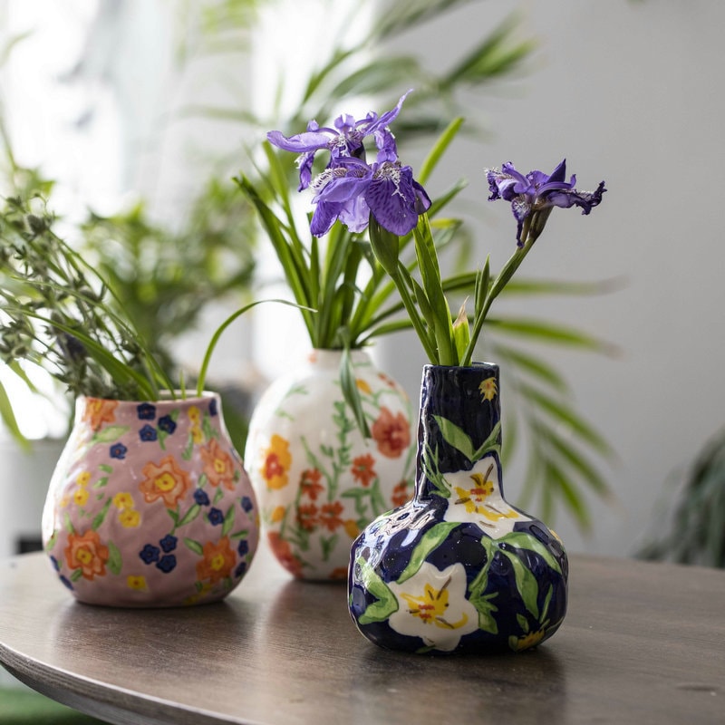 Hand Painting Ceramic Flower Vase-3